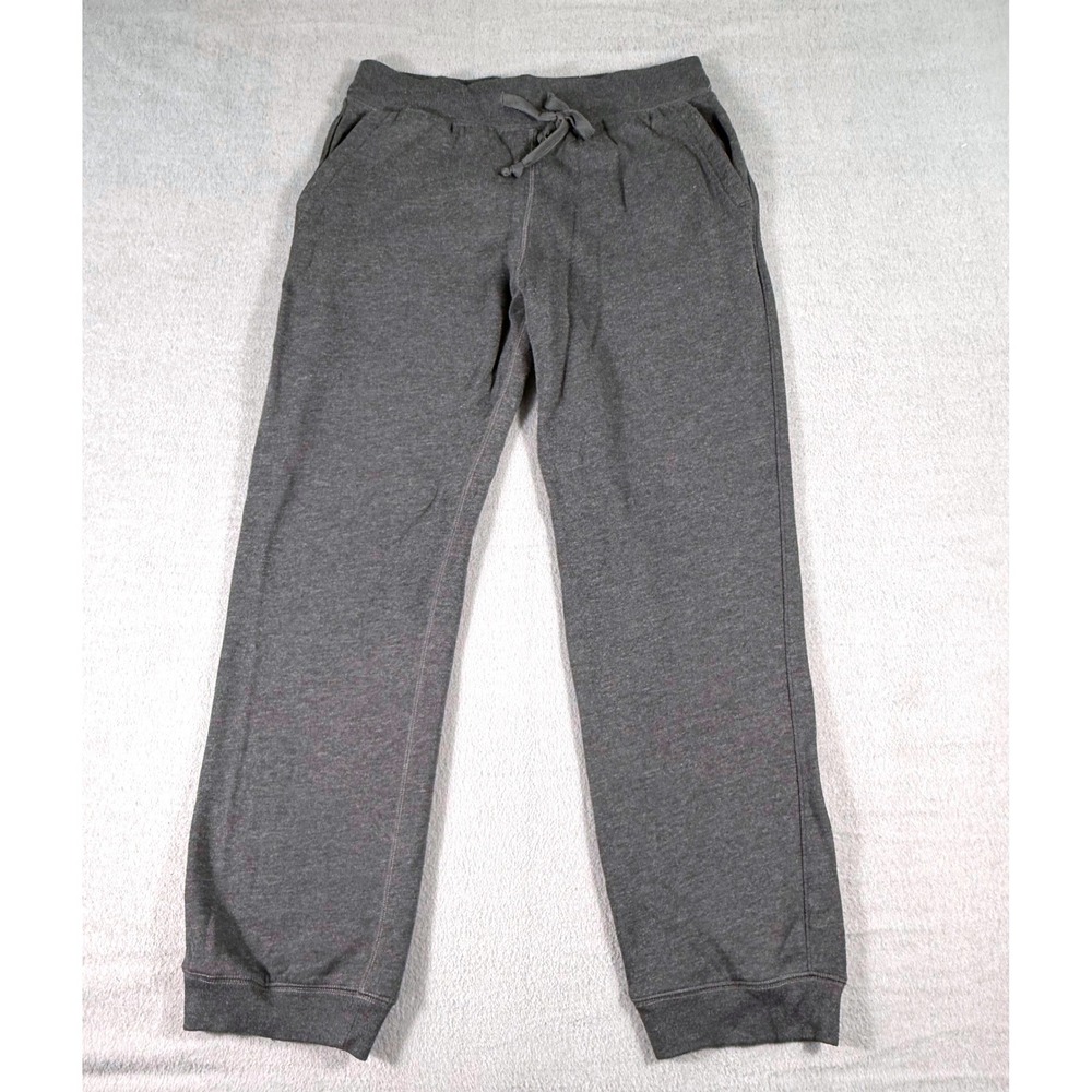 Gap Banded Fleece Sweatpants Charcoal Gray Men‎ Medium Joggers Athleisure Lounge